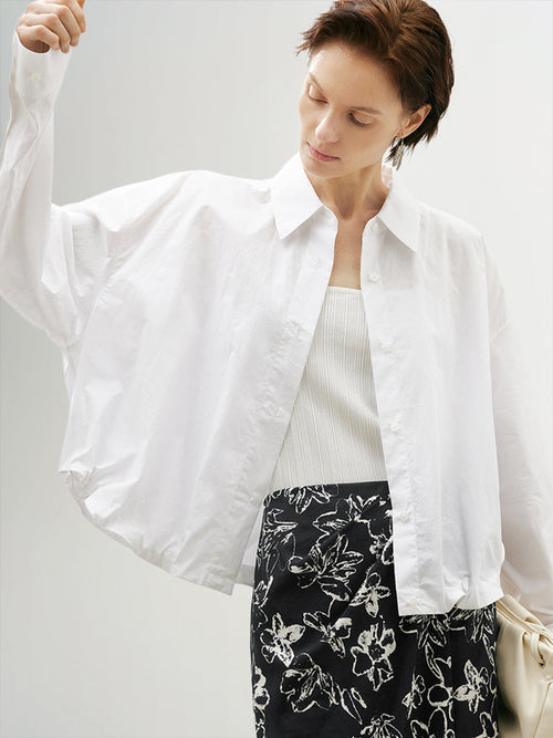 Load image 1 in gallery view. Classic white collared shirt