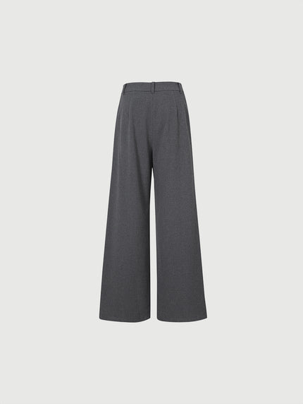 Pantalon coupe large gris foncé