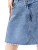 Women's Blue Denim Short Skirt