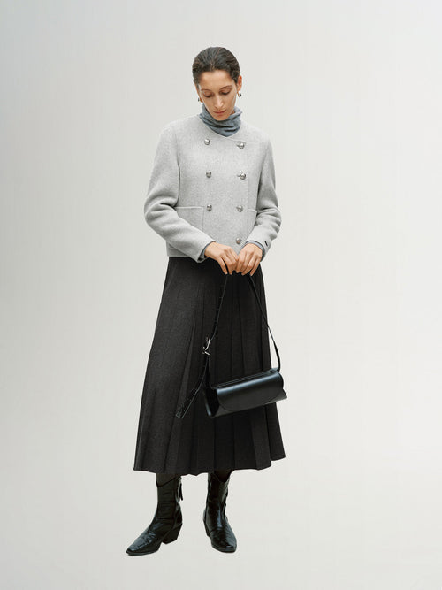 Charger l'image 1 dans la galerie. Pleated Midi Skirt