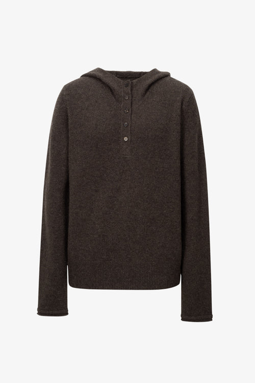Cargar la imagen 1 en la vista de la galería. Hooded Wool Knit Sweater