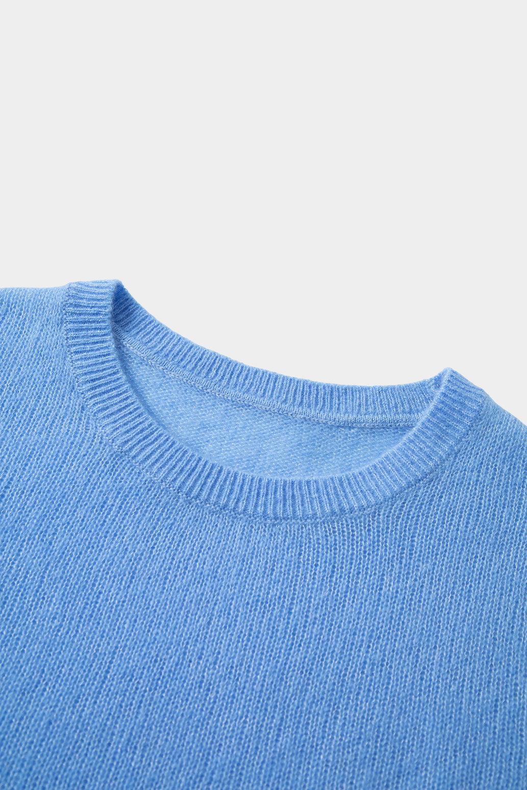 Lightweight Cashmere-Silk Short-Sleeve Sweater