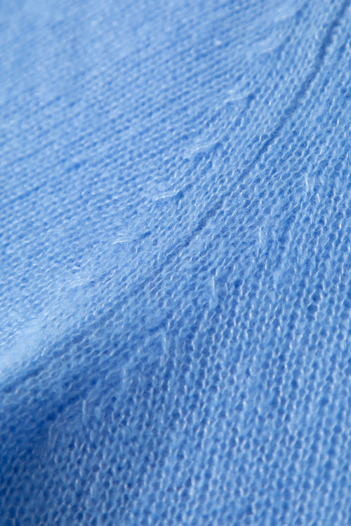 Load image 1 in gallery view. Lightweight Cashmere-Silk Short-Sleeve Sweater