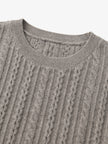 Women's Brown Wool Vest Splicing Cotton Dress