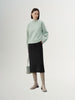 Gray knitted skirt