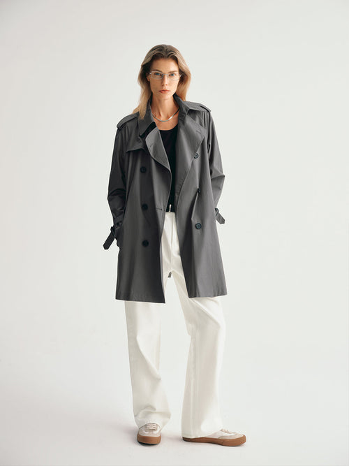 Carica immagine 1 in visualizzazione galleria. Pure Cotton Trench Coat