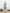 Women's Blue V Neck Puff Sleeve Natural Waist Dress