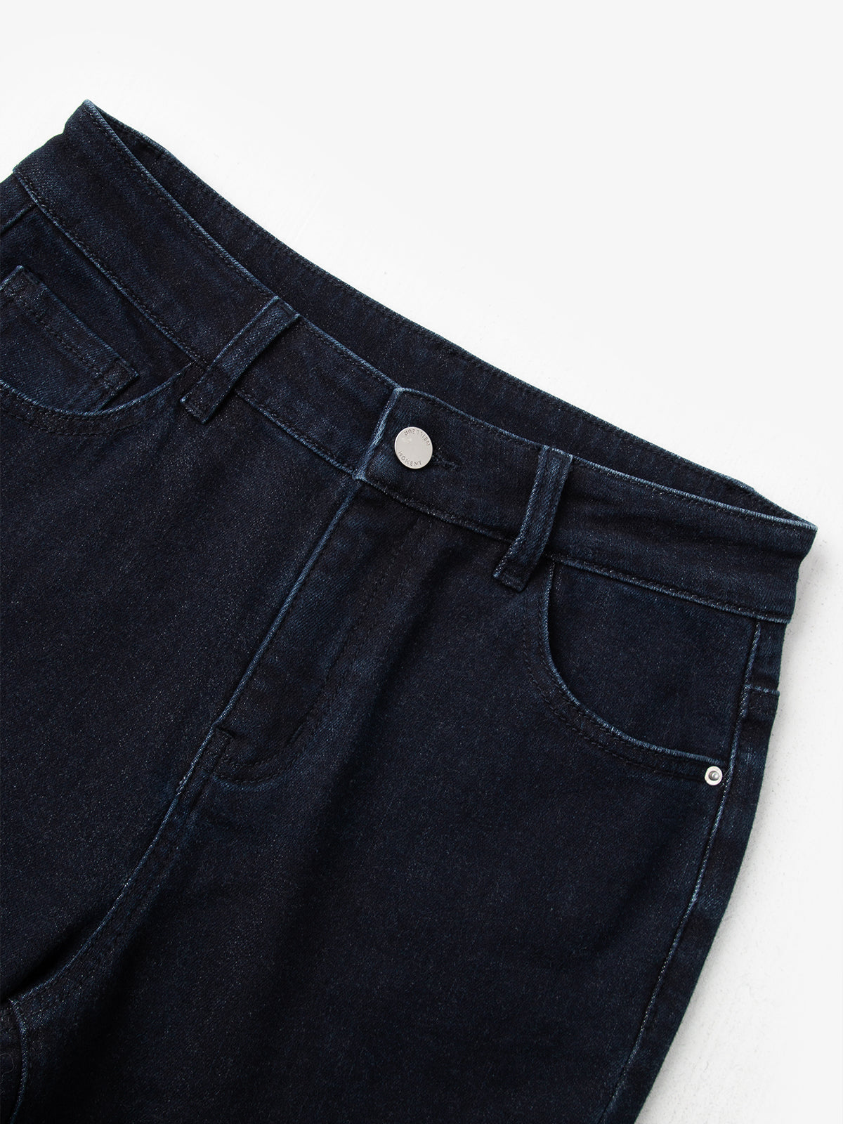 Raw blue jeans