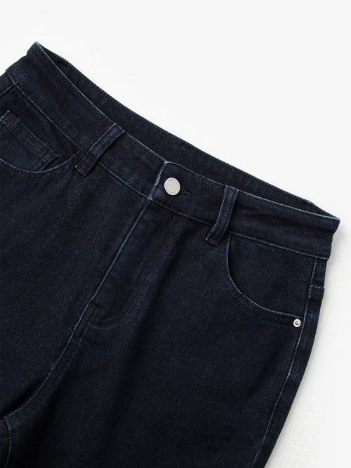 Load image 1 in gallery view. Raw blue jeans