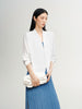 Blazer sans revers blanc