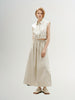 Beige cotton skirt