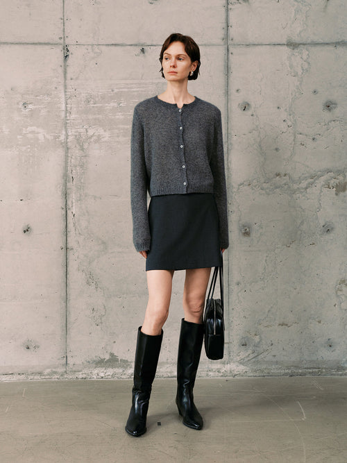 Load image 1 in gallery view. Silk-Cashmere Cardigan