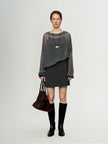 Cashmere-Silk Relaxed Pullover Sweater