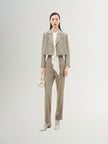Blazer court kaki