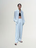 White long-sleeved shirt, 100% silk