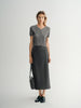 T-shirt gris tricoté