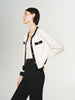 Women's Round Neck Wool Knit Cardigan