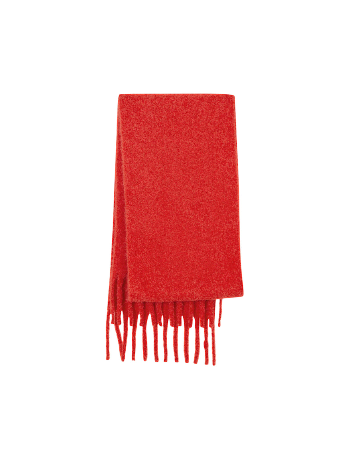 Women's Christmas Red Alpaca Wool Scarf