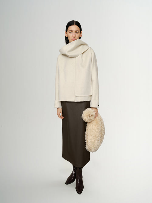 Charger l'image 1 dans la galerie. Manteau beige clair