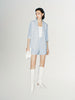 Short sleeve blazer, light blue