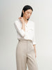 Blouse blanche à boutons