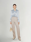 Women's Light Khaki Slim Fit Trousers