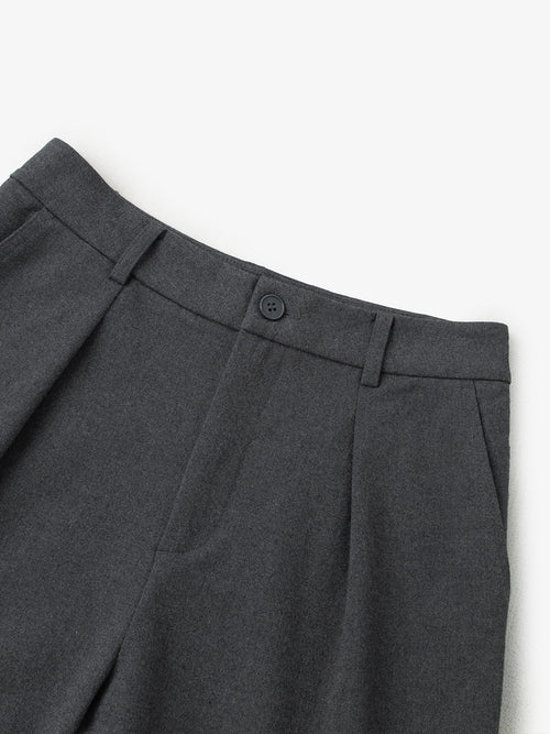 Load image 1 in gallery view. Dark gray wide leg pants