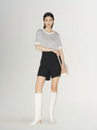 Women's Black A-Line Short Trousers