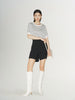 Women's Black A-Line Short Trousers
