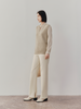 Women's Light Khaki V Neck Knit Vest