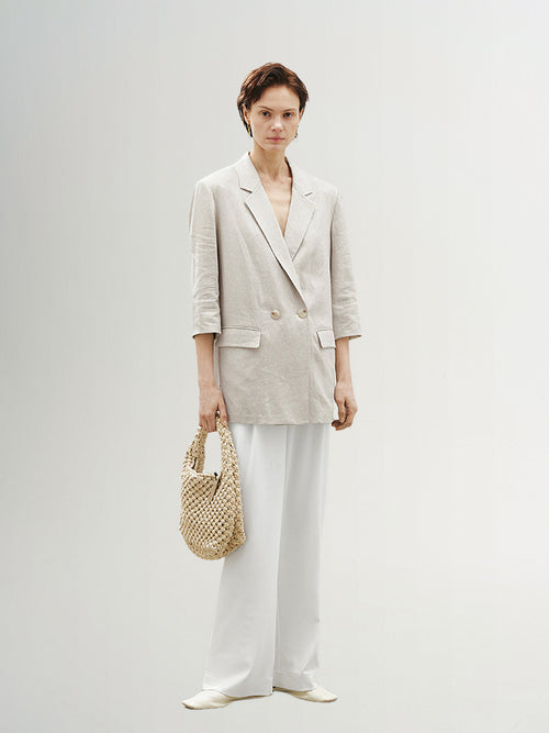 Load image 1 in gallery view. Linen blazer