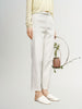 Women's Summer White Small Leg Casual Trousers