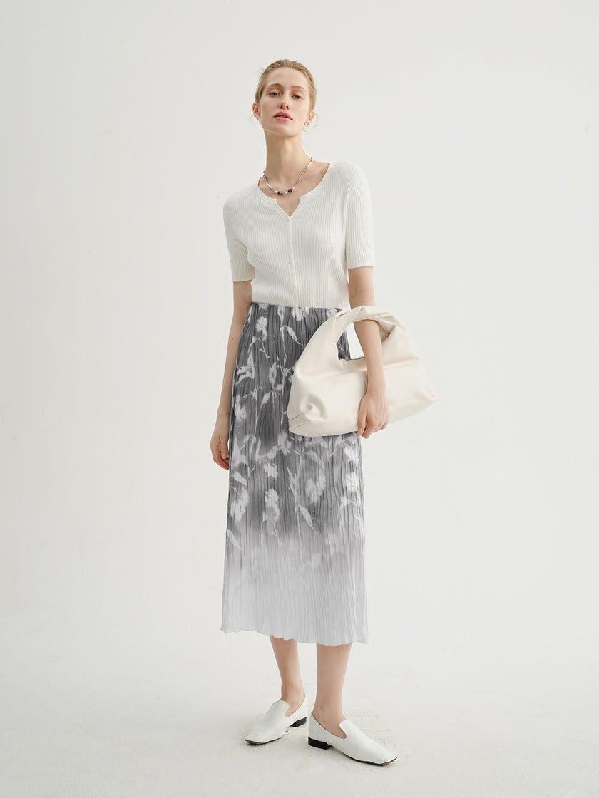 Gradient  Midi Skirt