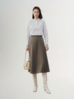 Jupe A-line marron