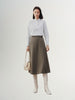 Jupe A-line marron