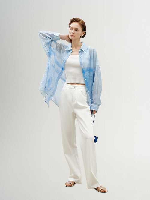Charger l'image 1 dans la galerie. Chemise bleue - Collection Capsule