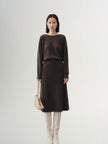 Long flared skirt