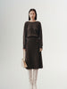 Long flared skirt