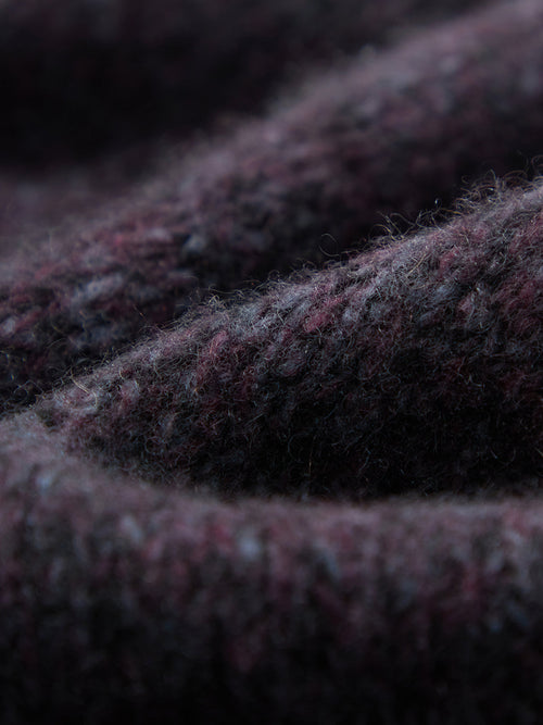 Load image 1 in gallery view. Deep Navy Crewneck Silk-Cashmere Sweater