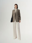 Brown Notch Lapel Blazer