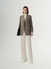 Brown Notch Lapel Blazer