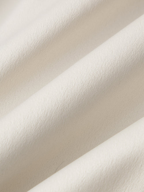 Load image 1 in gallery view. Women's Ivory Notch Lapel Double Breasted Tie Belt Coat