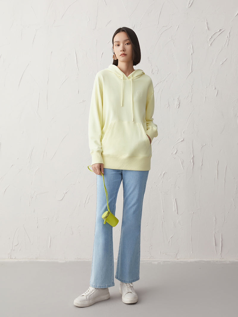 Yellow hoodie