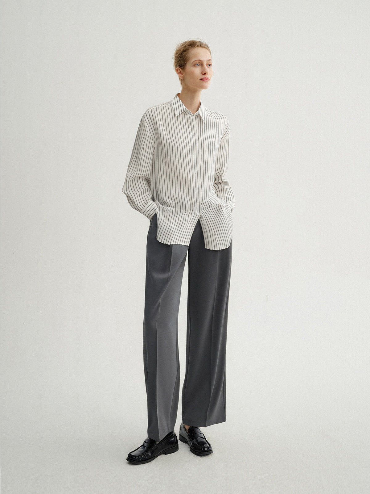 Chemise rayée en coton