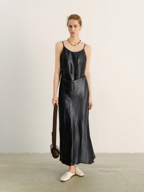 Load image 1 in gallery view. Pure Acetate Slip Dress