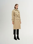 Women's Lapel Double Breasted Trech Coat