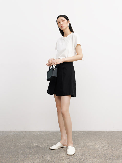 Carica immagine 1 in visualizzazione galleria. Women's Black A-Line Short Skort 5E4150881
