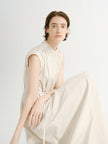 Beige sleeveless dress