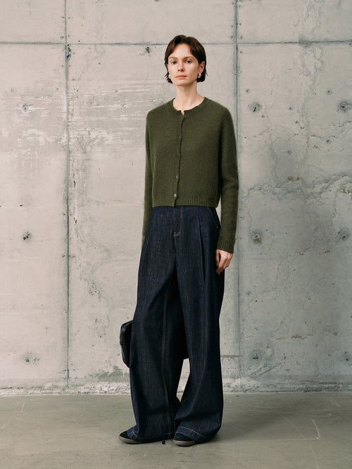 Load image 1 in gallery view. Silk-Cashmere Cardigan