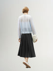 Cardigan bleu transparent